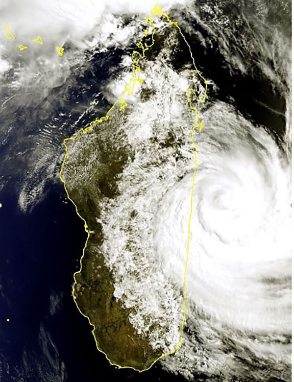 Cyclone Emnati, février 2022 