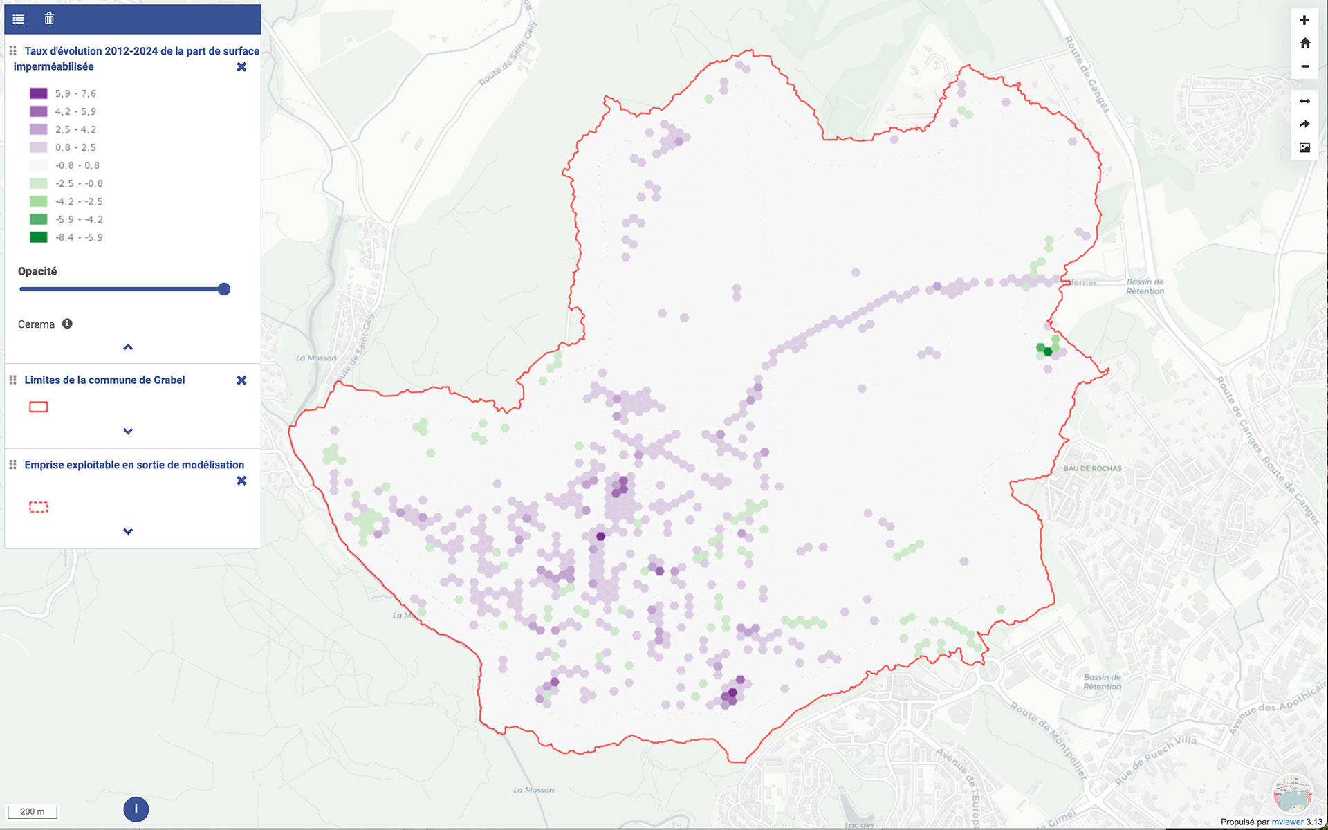 P4UF evolution surface imperméabilisée