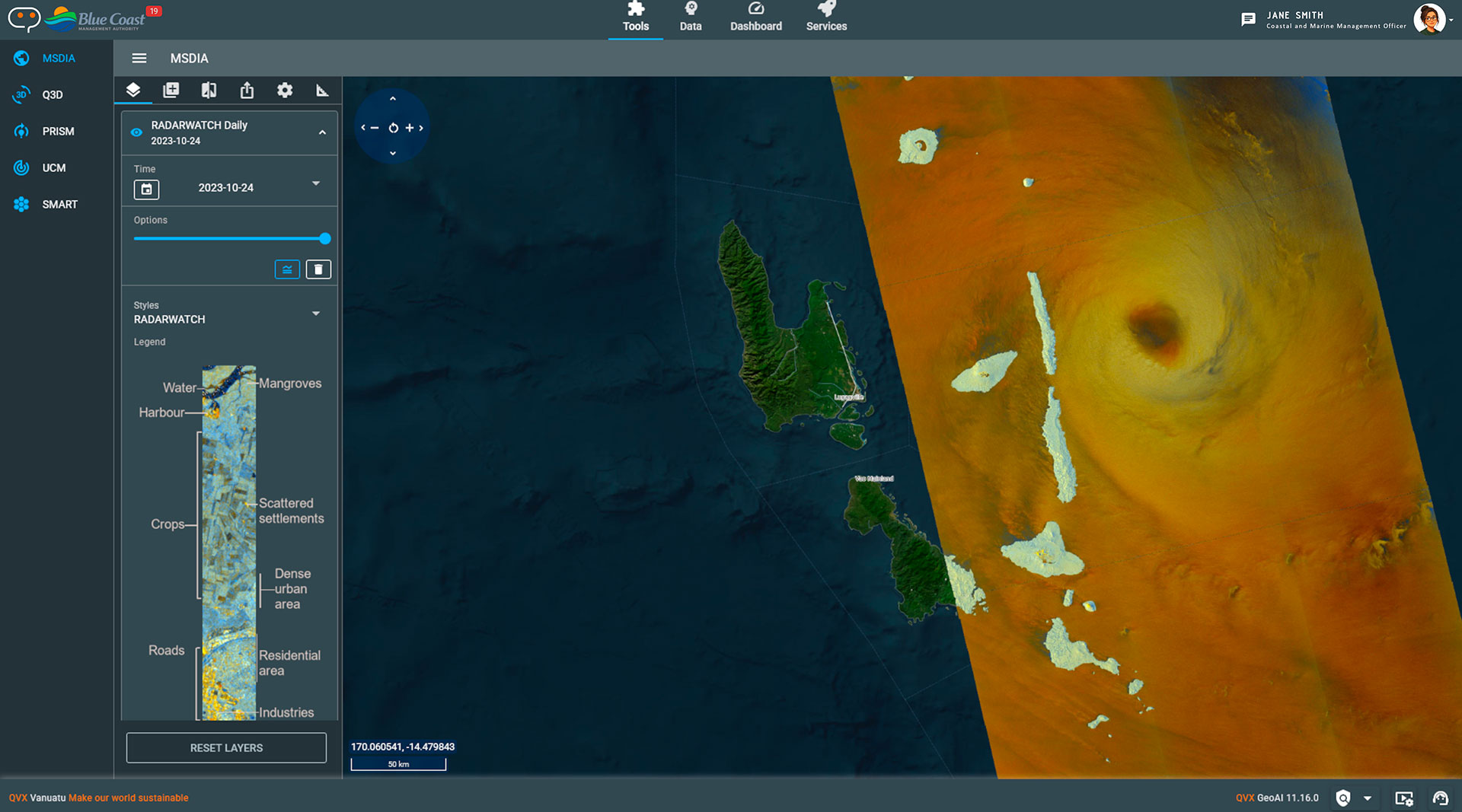 QVX Vanuatu cyclone Lola 2023