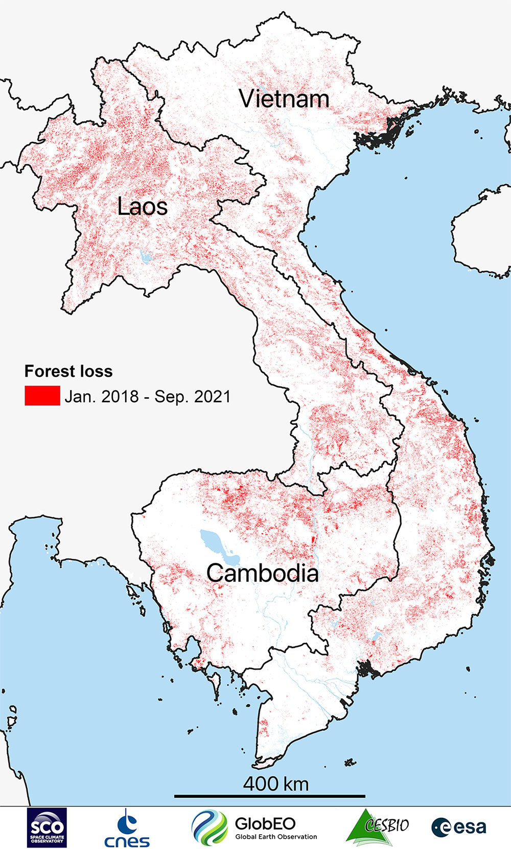 Déforestation Asie du SE 2018-2021