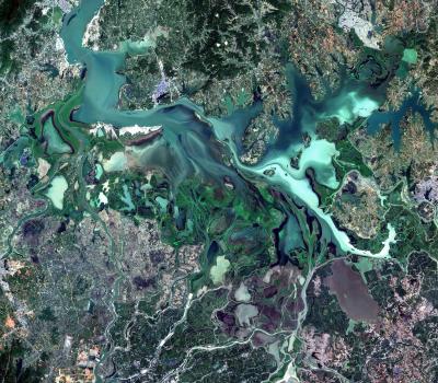 Poyang Lake, China’s largest freshwater lake, © Copernicus Sentinel data 2020