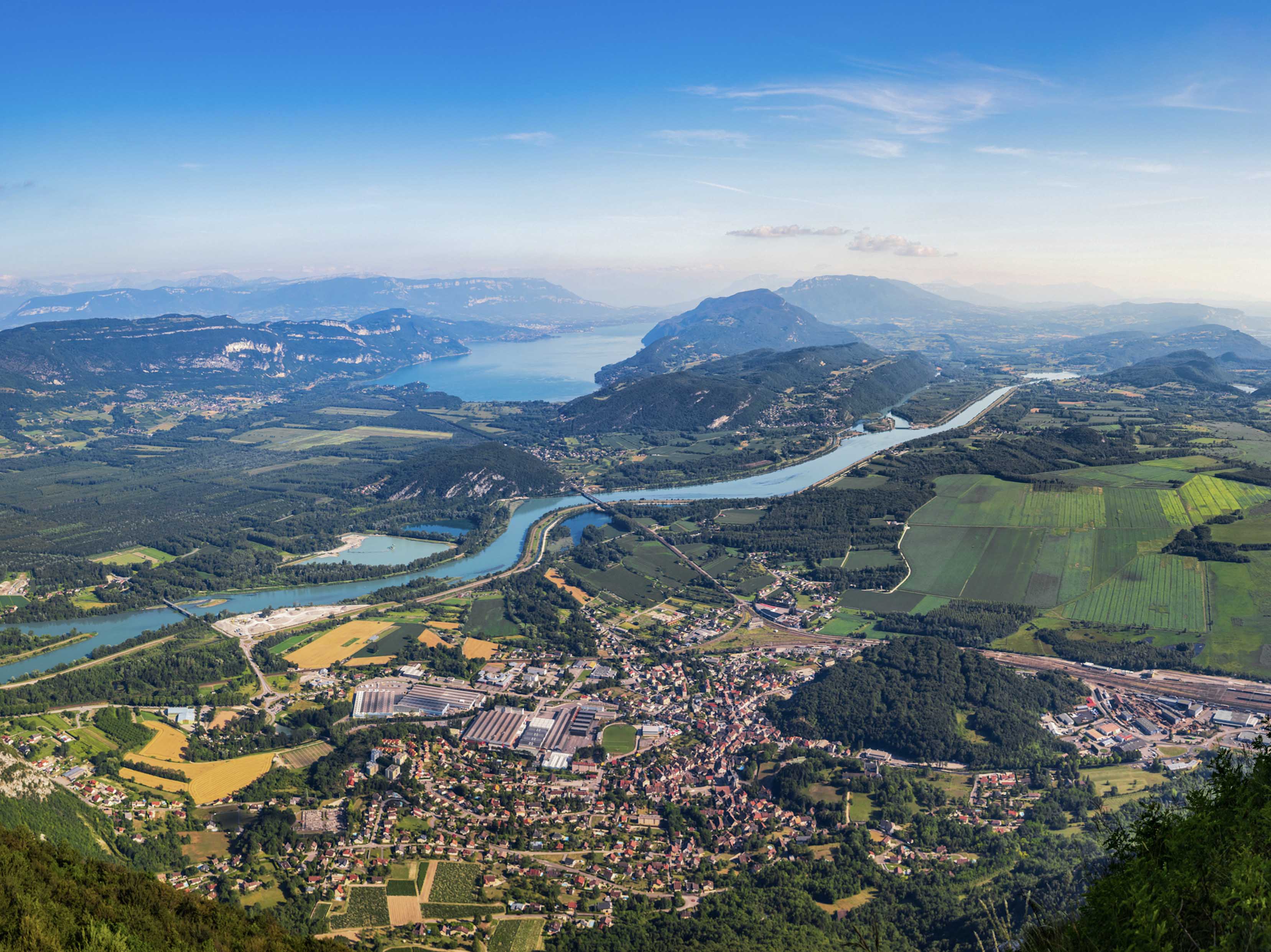 Each territory is unique. Shown here is the village of Culoz on the banks of the Rhône. © Getty Images