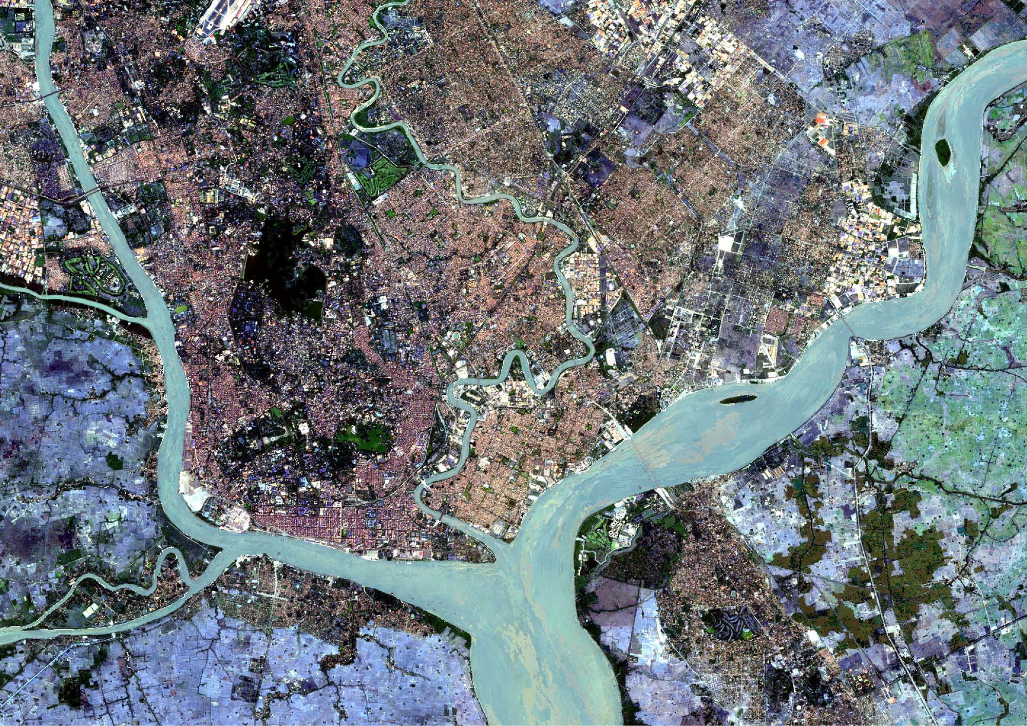 Yangon from Sentinel-2