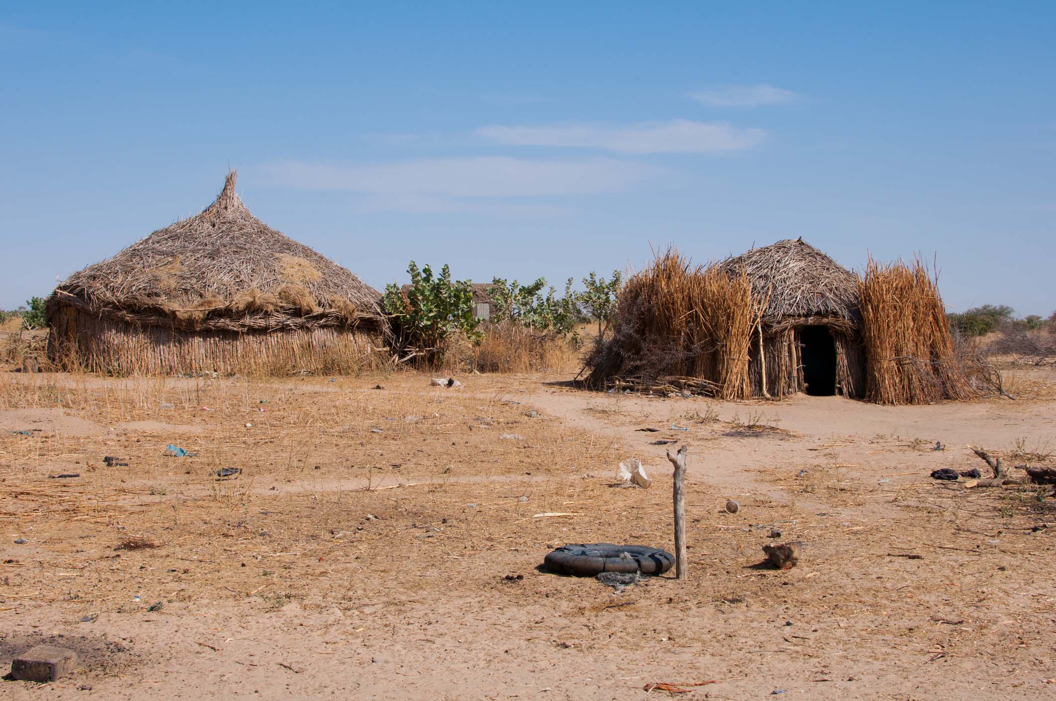 Nomadic huts in Chad