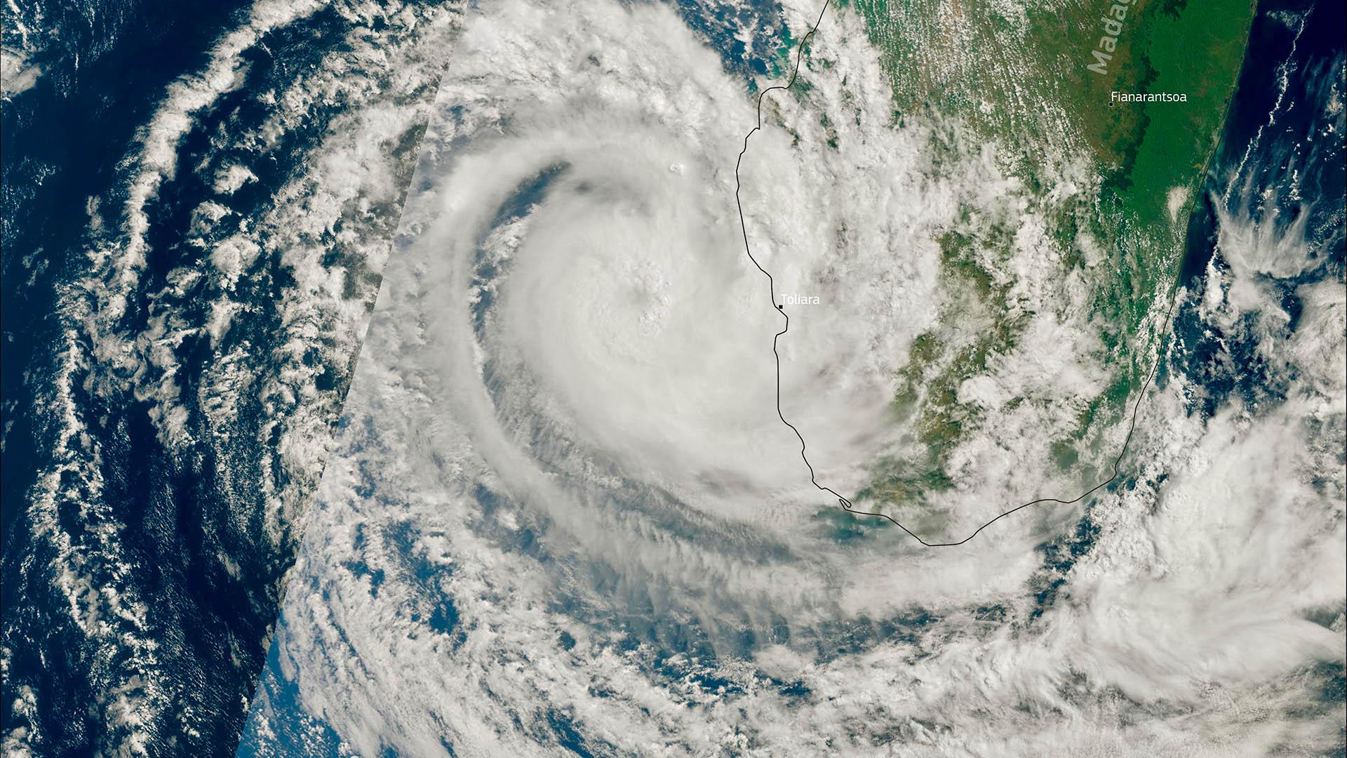 Freddy, a cyclone that hit Madagascar twice in early 2023.