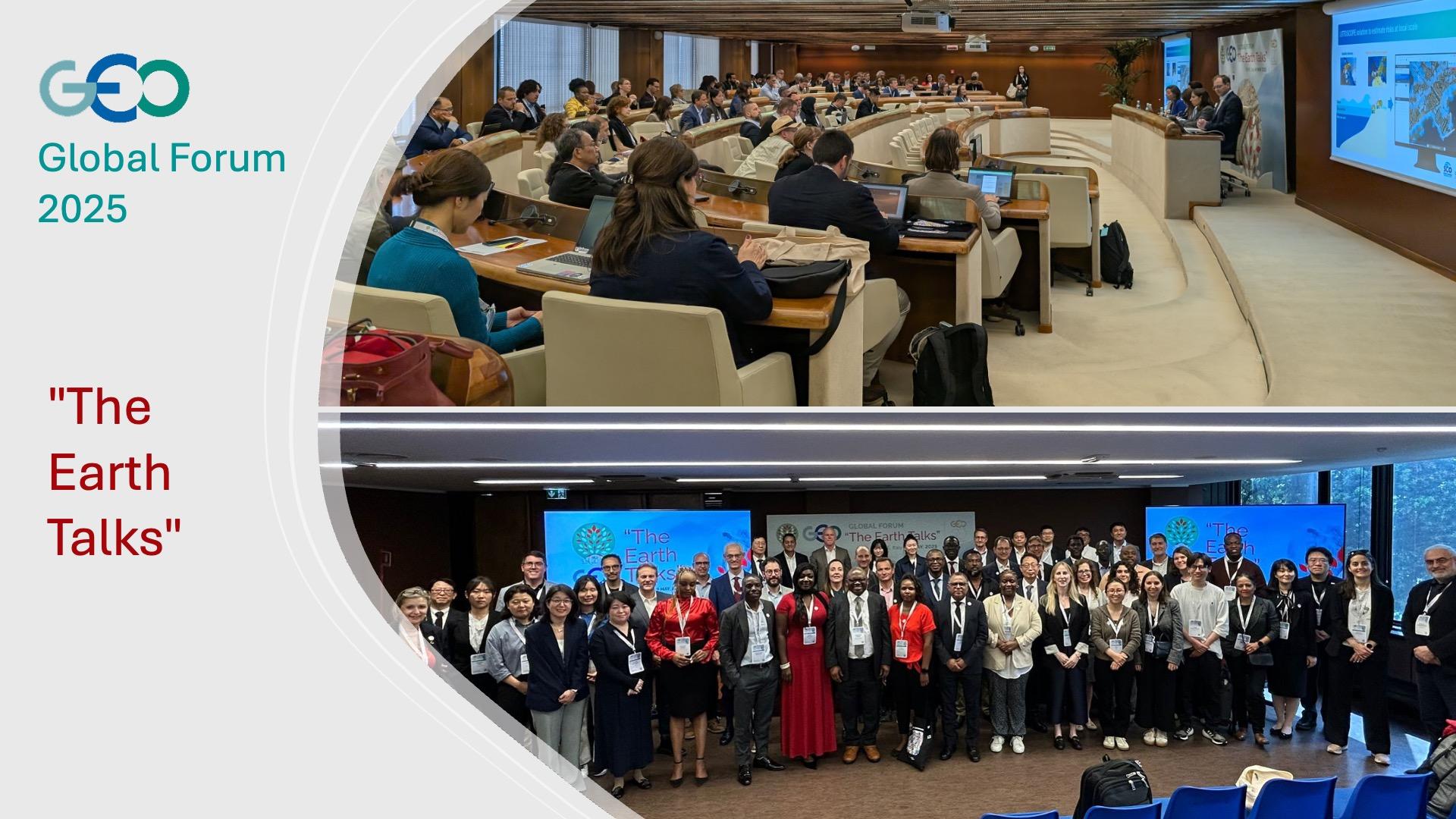 SCO community event and, below, regional GEO representatives.