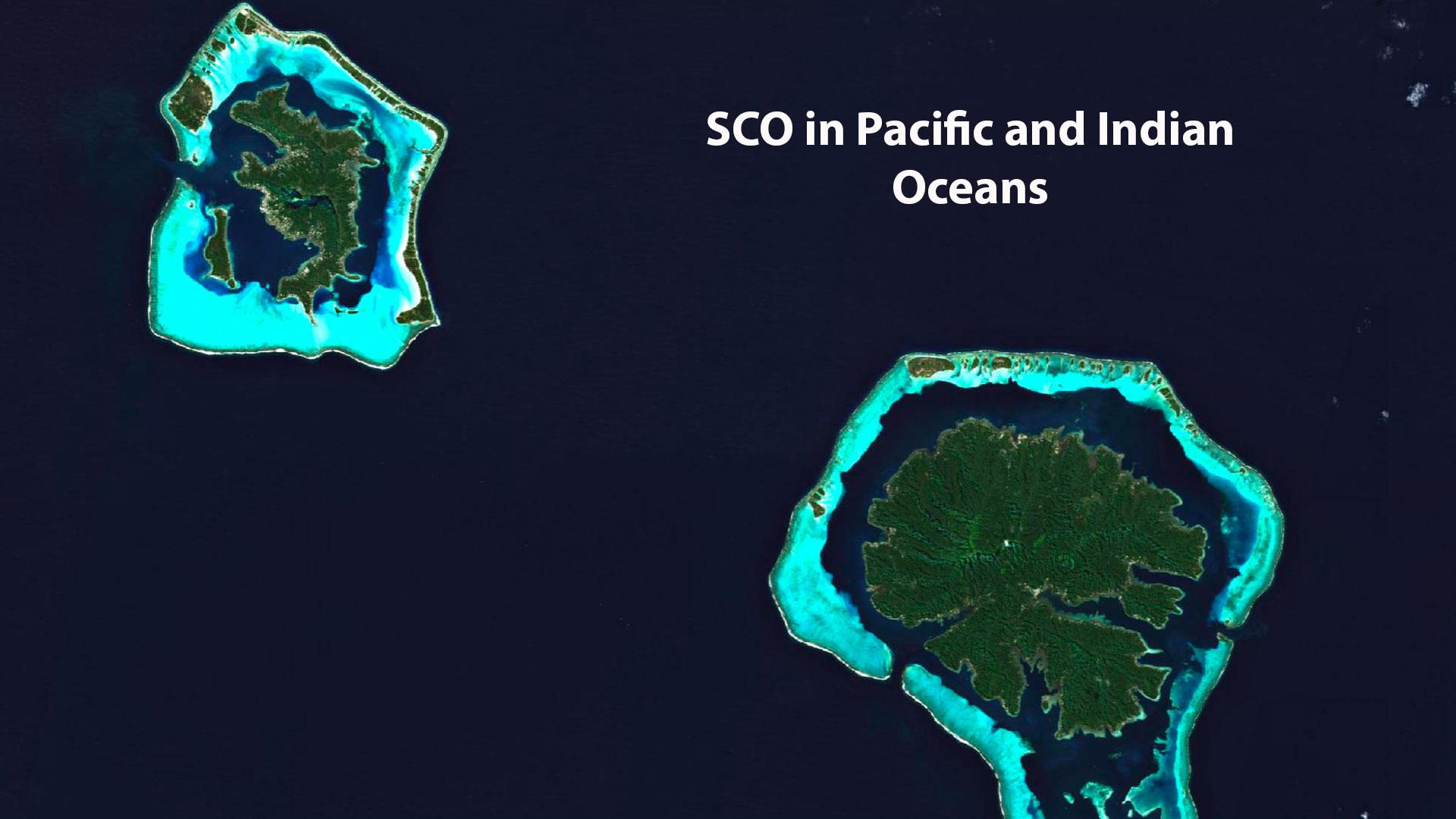 The islands of Bora Bora and Raiaitea in French Polynesia (2021). 