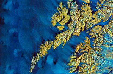 Archipelago of Lofoten in northern Norway. ©contains modified Copernicus Sentinel data (2020), processed by ESA