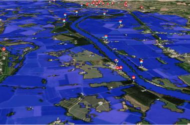 L’outil FloodDAM est capable de simuler le risque d’inondation à très court terme.