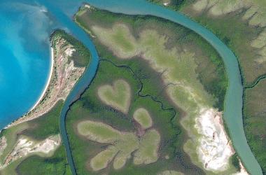Le Coeur de Voh en Nouvelle-Calédonie.