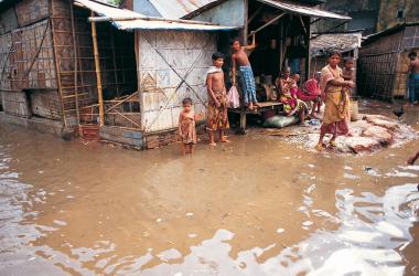 In Bangladesh, flooding is just one of the many damages caused by a cyclone.