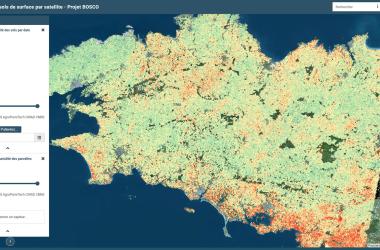 Soil water content in Brittany on September 4, 2022.