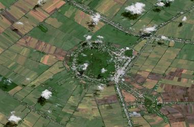 Rice crops in Vietnam under the eye of Pleiades Neo.