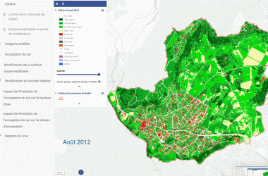 Changes in land use at the study site from 2012 to 2024. Whether it is urbanization, fire, drought, etc., land use determines water levels and flow velocity, and therefore the risk of flooding in the event of a flood. 