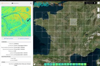 The 85 albedo tiles available on Theia. CSTB can now use these measurements for its national database of 22 million residential buildings in mainland France.