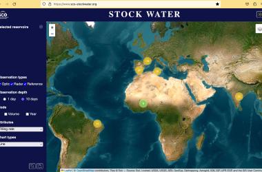 Basé sur de l’imagerie Sentinel, le démonstrateur StockWater a été développé sur 108 barrages au total. 