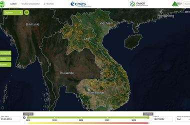 Of the seven project sites, Southeast Asia shows the greatest forest loss since 2018.