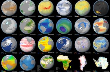 L'initiative sur le changement climatique de l'ESA développe des séquences de données issues de satellites pour 22 des 54 variables climatiques essentielles. 