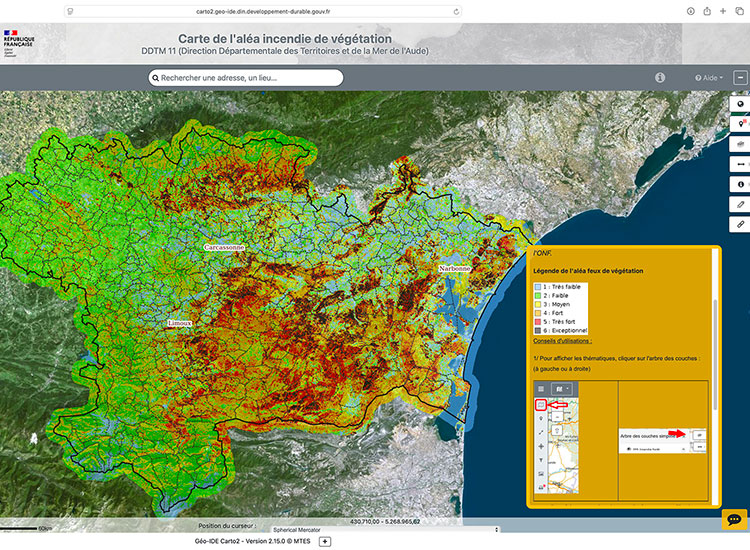 Aleofeu fire hazard map