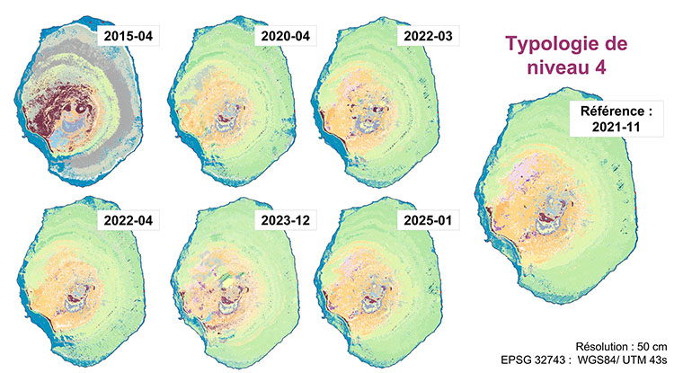Carte Habitats Ile Amsterdam