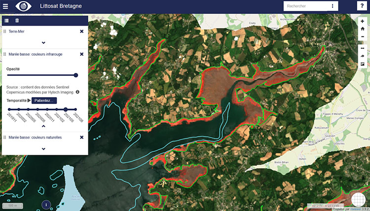 Littosat Bretagne interface