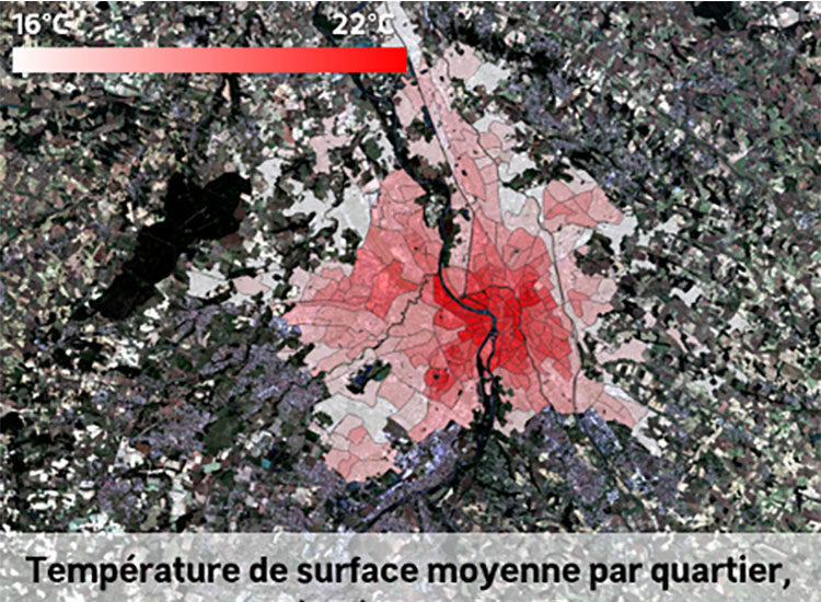 Thermocity temperature de surface par quartier