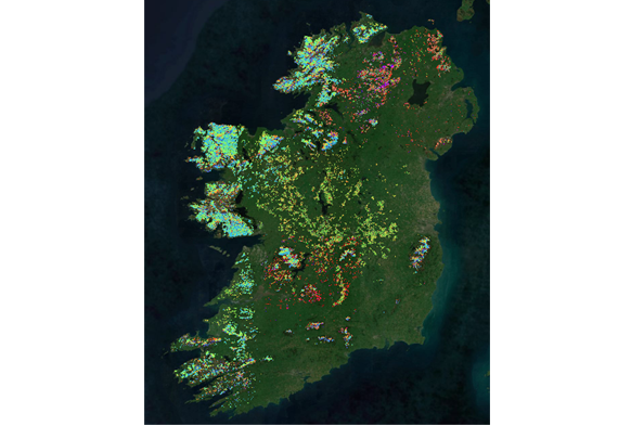 PeatSense Map Irelande